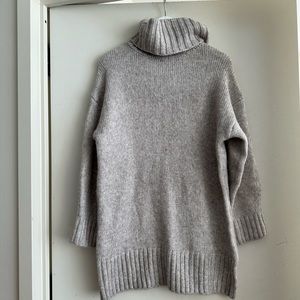 H&M Light Mocha Turtleneck Long Sweater